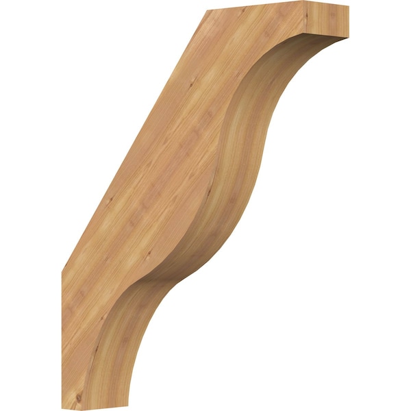 Ekena Millwork 5 1/2"W x 26"D x 32"H Funston Smooth Knee Brace, Western Red Cedar BRC06X26X32FST00SWR - main